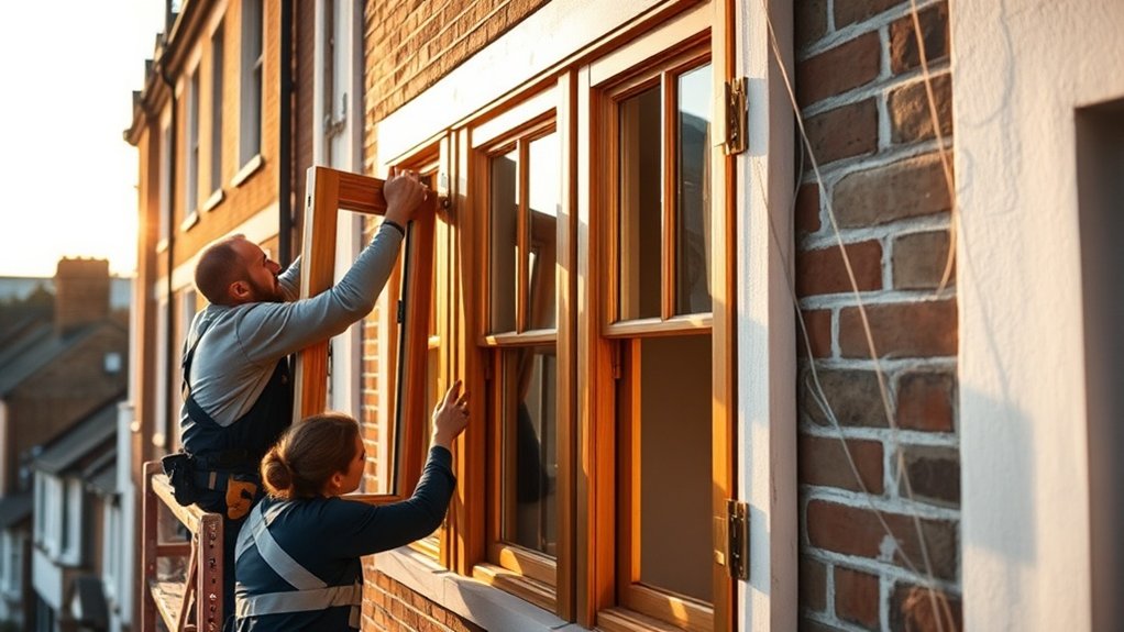 Wooden Window Installation Lambeth